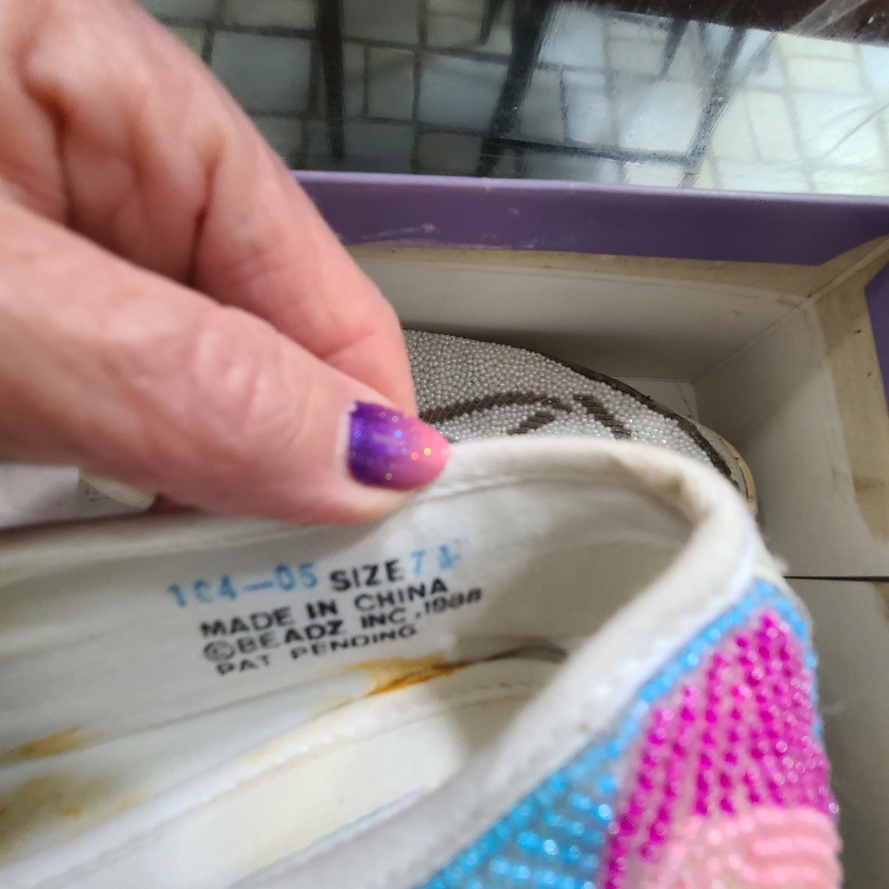 Women's Colorful Beaded Sneakers